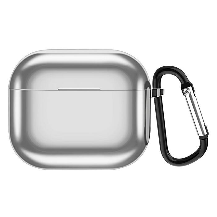 airpods3 ケース 耐衝撃 ワイヤレス充電対応 メタリックカラー TPU