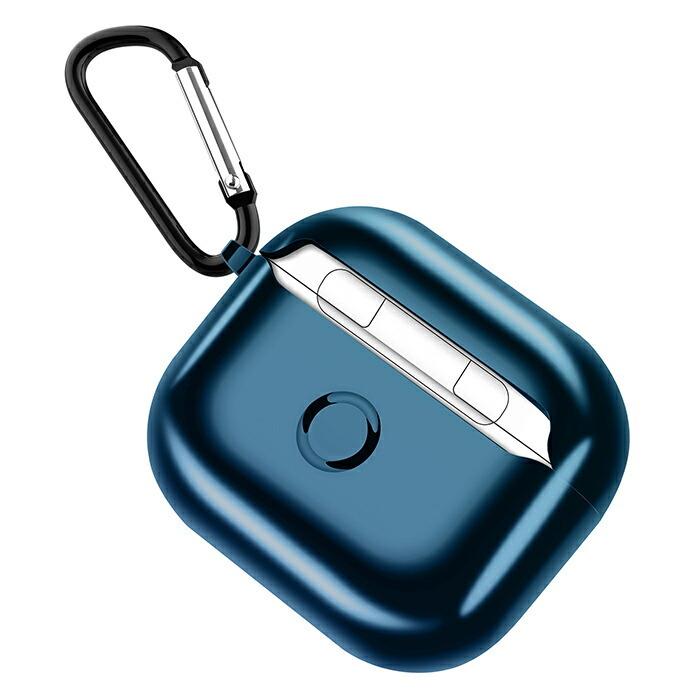 airpods3 ケース 耐衝撃 ワイヤレス充電対応 メタリックカラー TPU