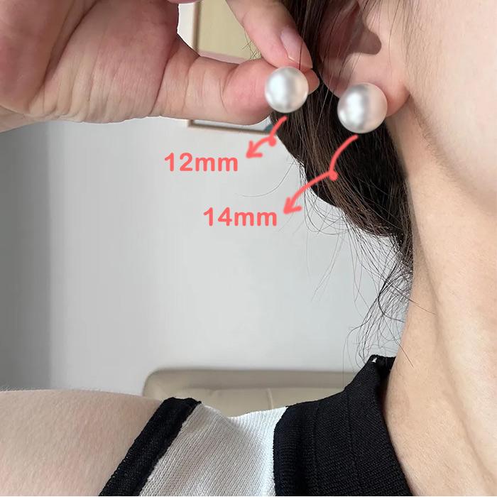 注目■NUMBERING■大人気アイテム パールスタッドピアス / 12mm パール ピアス スタッドピアス 14mm 12mm 10mm 一粒 大粒パール