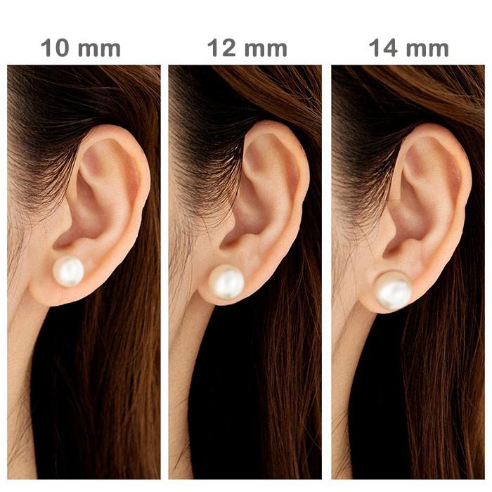 パール ピアス スタッドピアス 14mm 12mm 10mm 一粒 大粒パール パール ピアス スタッドピアス 14mm 12mm 10mm 一粒 大粒パール
