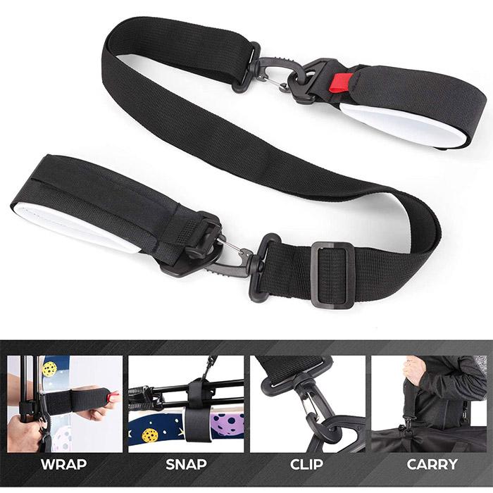 ショルダーベルト スキーバンド マジックテープ 携帯便利 ナイロン製