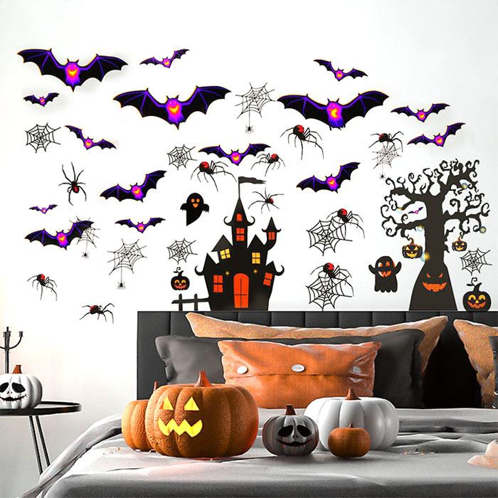 ハロウィン ウォールステッカー 6シートセット 飾り デコシール