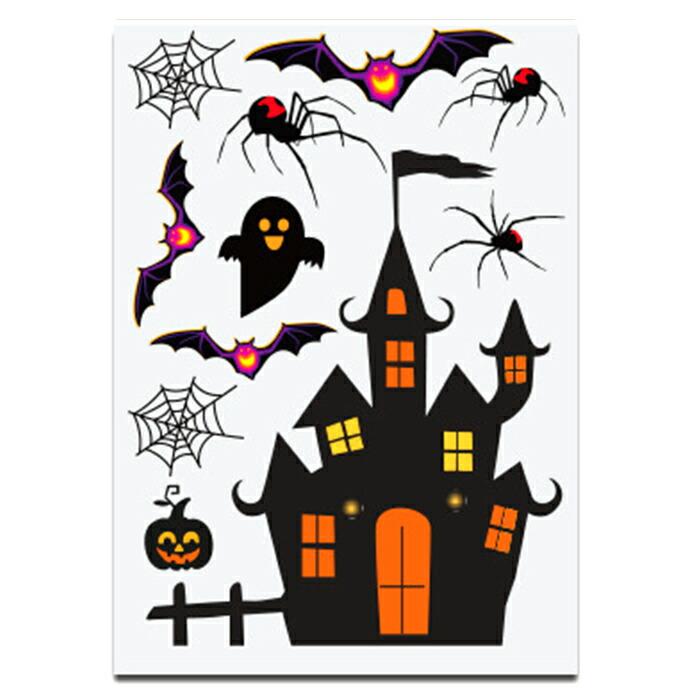 ハロウィン ウォールステッカー 6シートセット 飾り デコシール 剥が