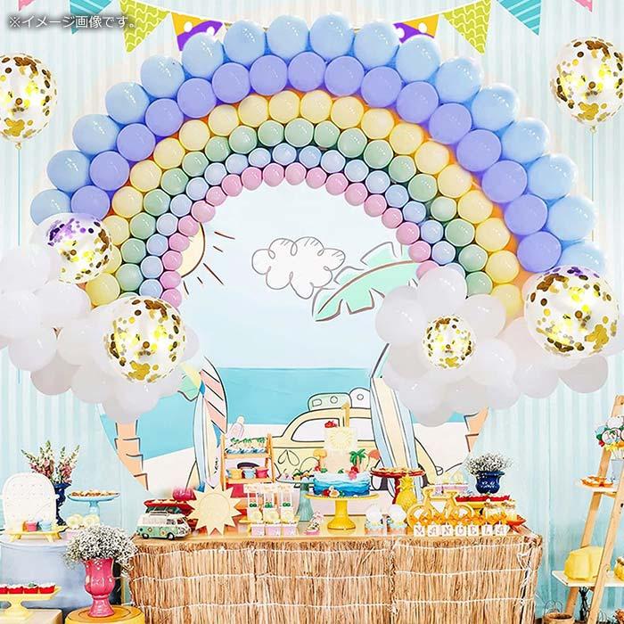 ウエディング バルーンガーランド マカロンカラー 店舗装飾 始めての