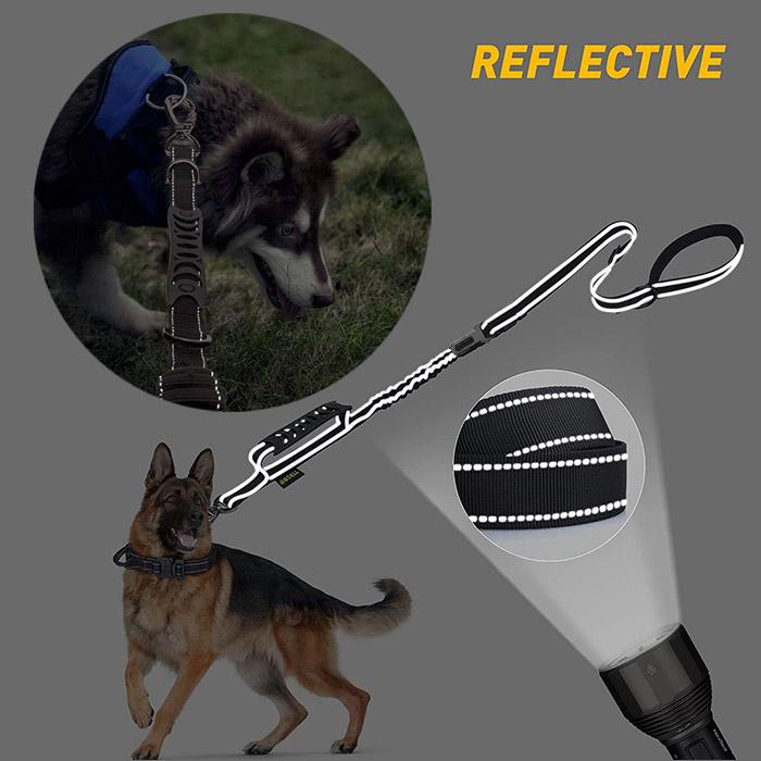 リード 犬用 伸縮性 犬リード ロープ 犬用品 ダブルハンドル シート