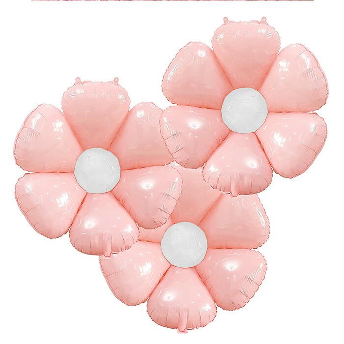 花バルーン 風船 デイジー 花 3枚セット ビッグサイズ フラワー