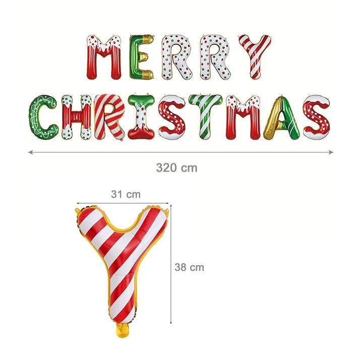 クリスマス ガーランド MERRY CHRISTMAS レターバルーンセット
