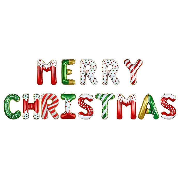 クリスマス ガーランド MERRY CHRISTMAS レターバルーンセット