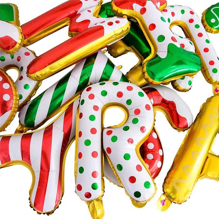 クリスマス ガーランド MERRY CHRISTMAS レターバルーンセット