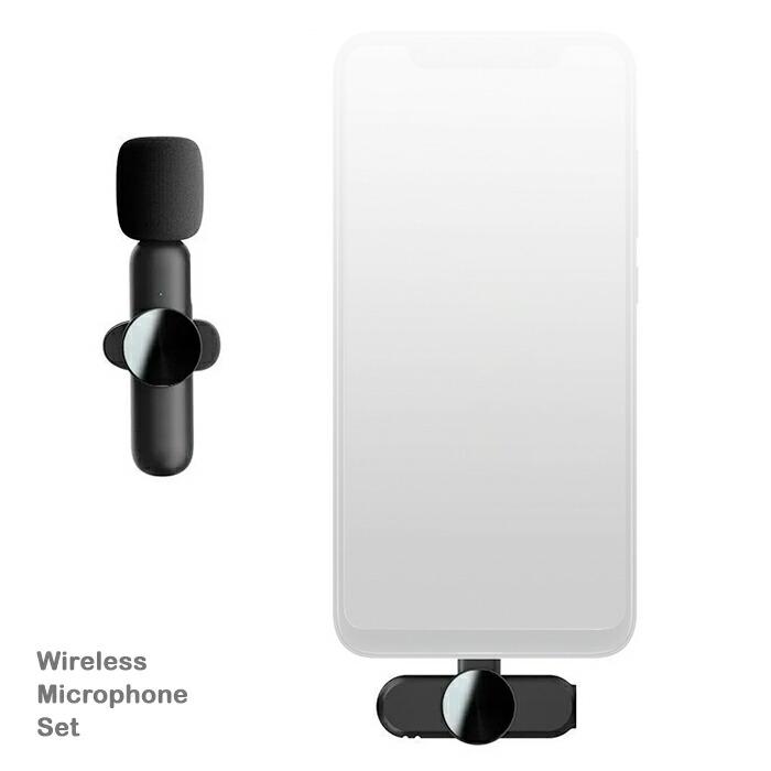 ミニマイク 収音録音 無線 type-c ピンマイク ワイヤレス 360°全方向性