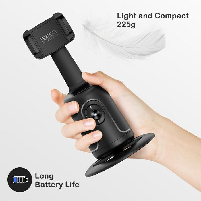 スマホ用ジンバル【360°顔追跡と自動回転 スマホ スタンド】 Amazon.co.jp: スマホ用ジンバル 360°顔追跡と自動回転 スマホ
