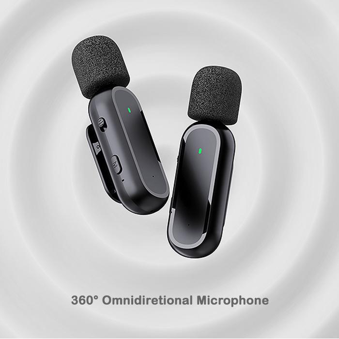 ワイヤレスマイク type-c ピンマイク 充電ケース付き 外付け クリップ