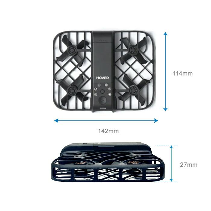 HOVERAir X1 Smart AI飛行カメラ スマートドローン 免許不要 機体登録不要 軽量99g 日本限定モデル 予備バッテリーとハブのセット 自動追尾 手ぶれ補正 撮影の画像
