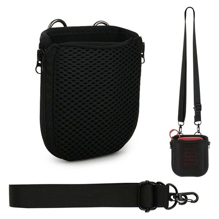 美品✨JBL Pulse 4 ブラック ワイヤレススピーカー　別売ストラップ付 JBL CLIP5 JBLGO4 ワイヤレススピーカー専用 斜め掛け ショルダー