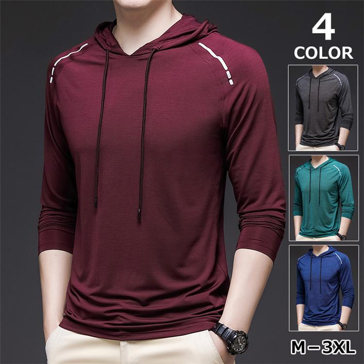 お気にいる トップス オシャレ 長袖パーカー メンズ 清涼 ジム 40代 50代 長袖パーカー メンズ 22新作 薄手 スポーツウェア アウタドア カジュアル 夏 長袖 パーカー ジム フード付き 夏 冷感 速乾 かっこいい 父の日 Www Threeriversofs Com