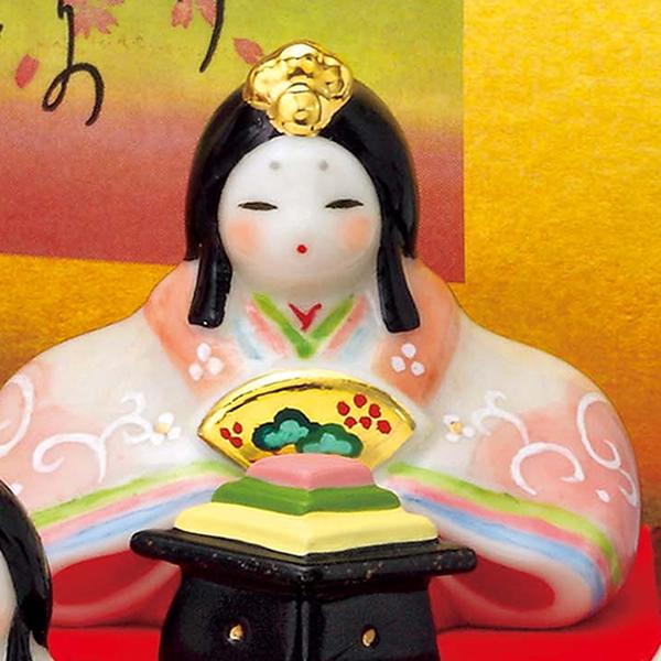 内祝い 父の日 お返し 雛人形 ひな人形 おしゃれ 瀬戸焼 薬師窯 染絵弥生飾り雛 平飾り Y 2586 ギフト専門店 生活クラフトにわ 通販 Yahoo ショッピング