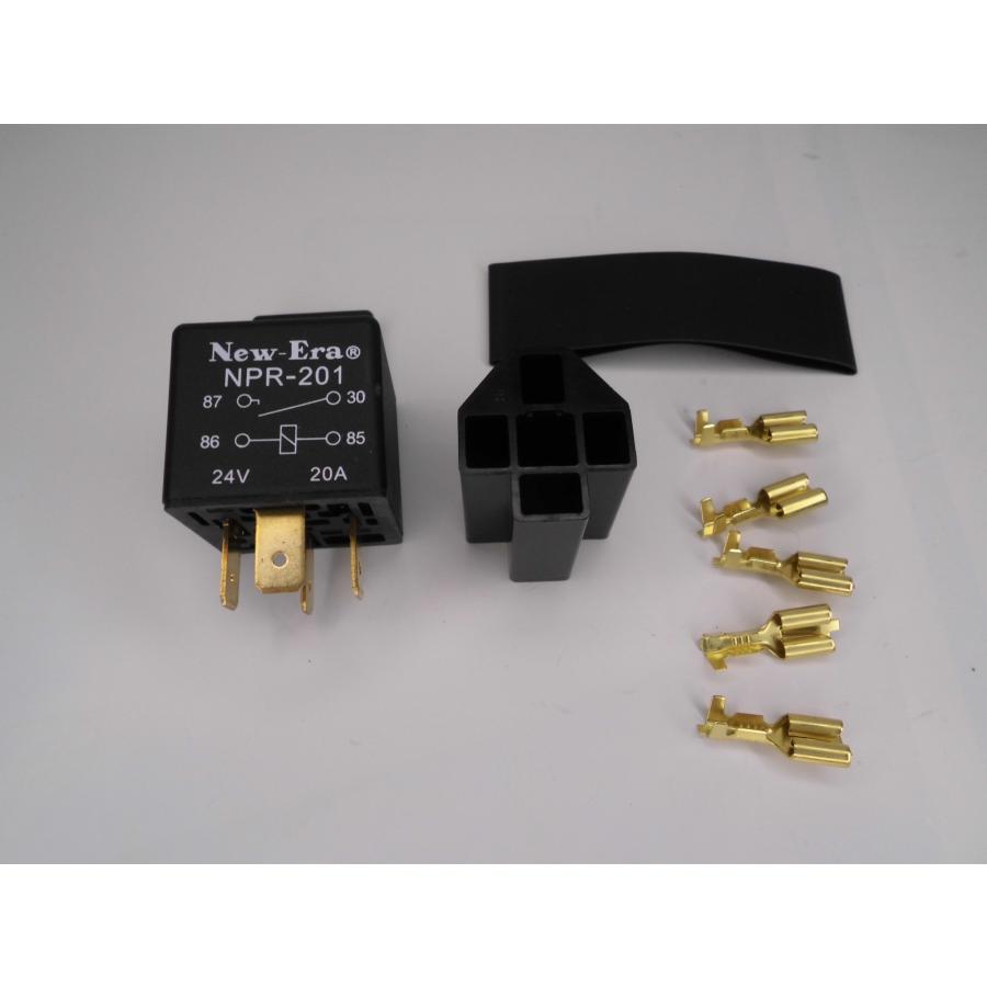 ミニリレー NPR201S ノーマルオープンリレー 4極 24V/20A : niwa