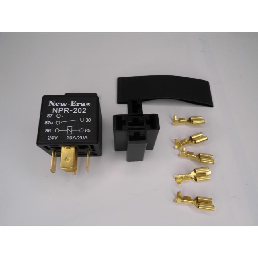ミニリレー NPR202S チェンジオーバーリレー 5極 24V/10A・20A
