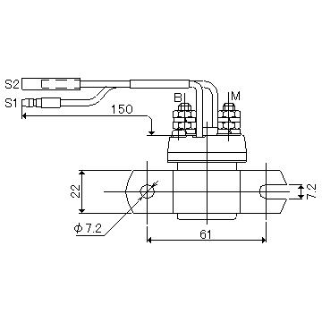 FD ELECMAN スターターリレースイッチ（連続仕様）SS160 24V　定格電流50A(連続)｜niwa-plusnet｜03