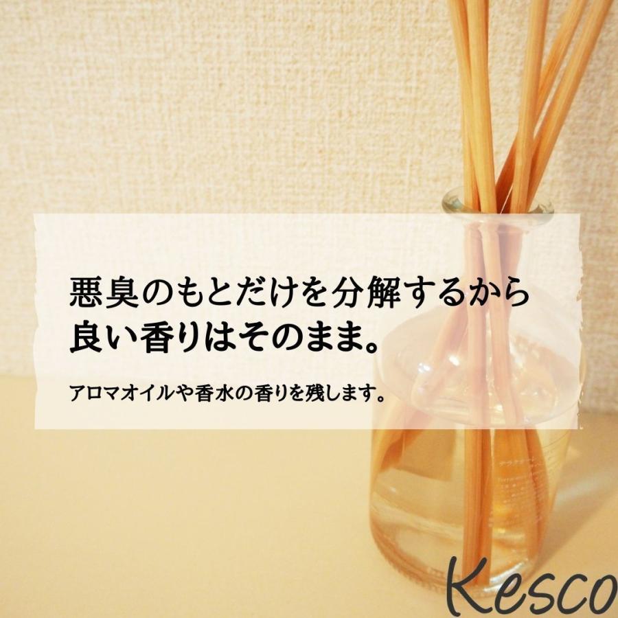 大容量 ケスコつめかえ用 4L　消臭剤 スプレー 無香料 消臭スプレー 無添加 靴 タバコ ゴミ箱 介護