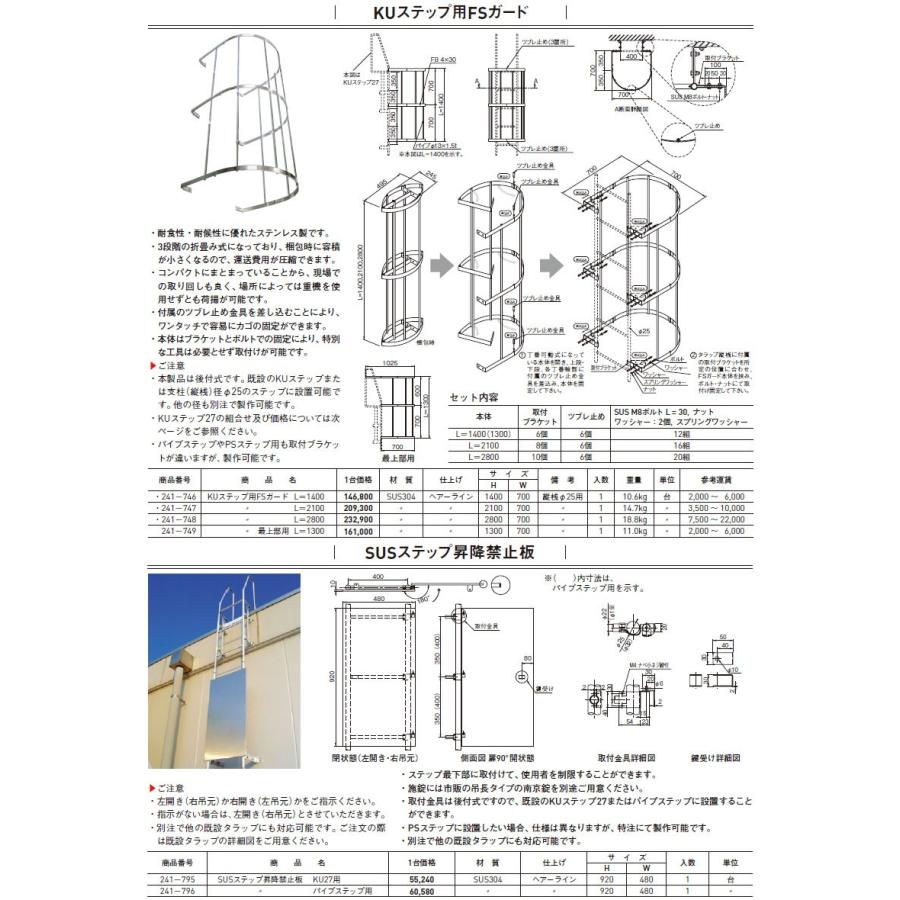 最初の にわのライフコア杉田エース 241-748 KUステップ用FSガード L