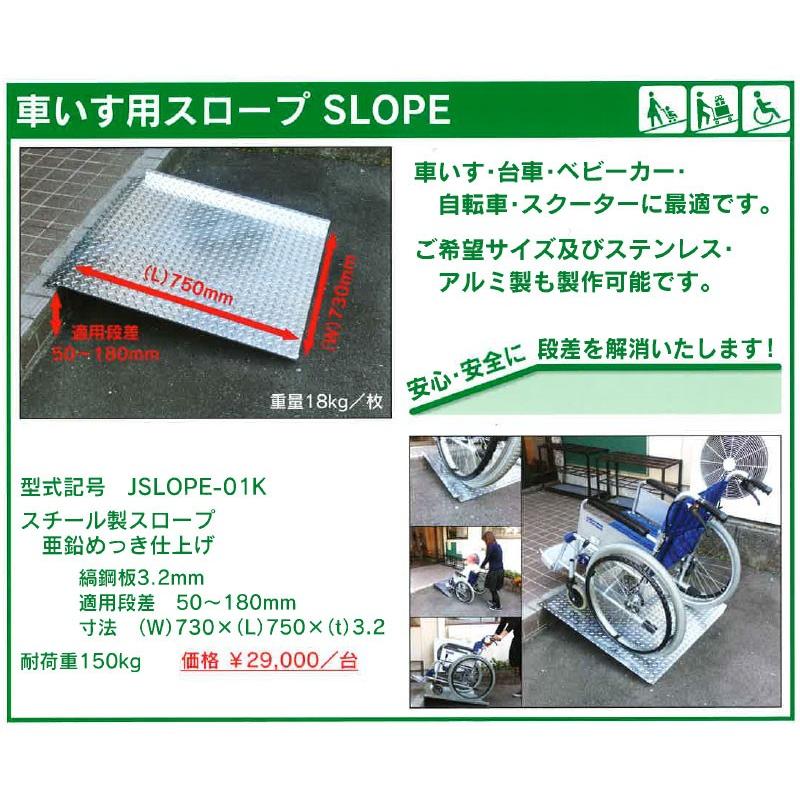 奥岡製作所 車いす用スロープ Slope W730 L750 T3 2mm 1台 Mz Oku Jslope 01k にわのライフコア 通販 Yahoo ショッピング