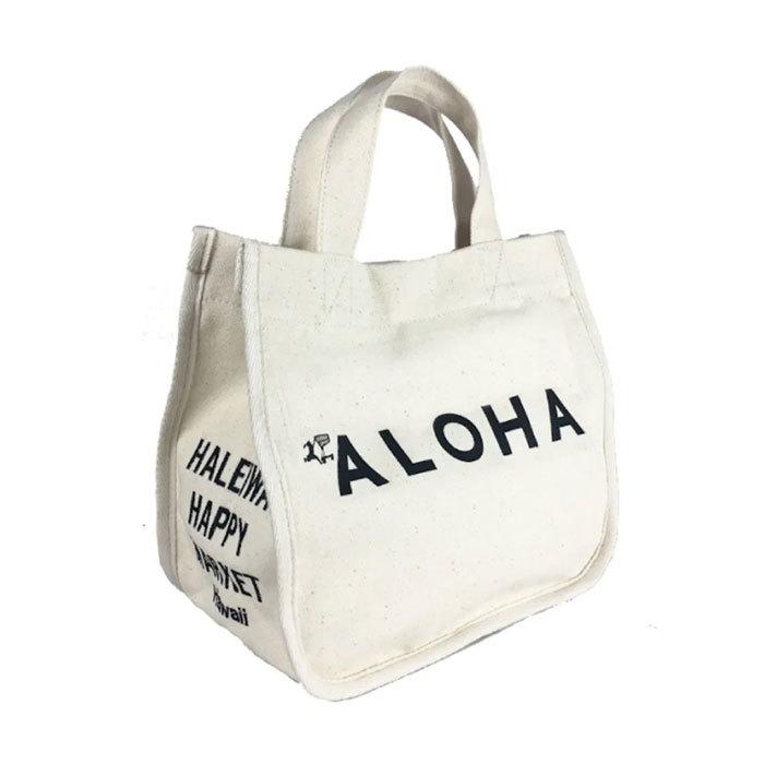 Haleiwa アロハプリントミニトート ホワイト Hlbg 1803 トートバッグ 小さめ お弁当バッグにも 人気 Hlbg 1803 W ニワスポーツ 通販 Yahoo ショッピング
