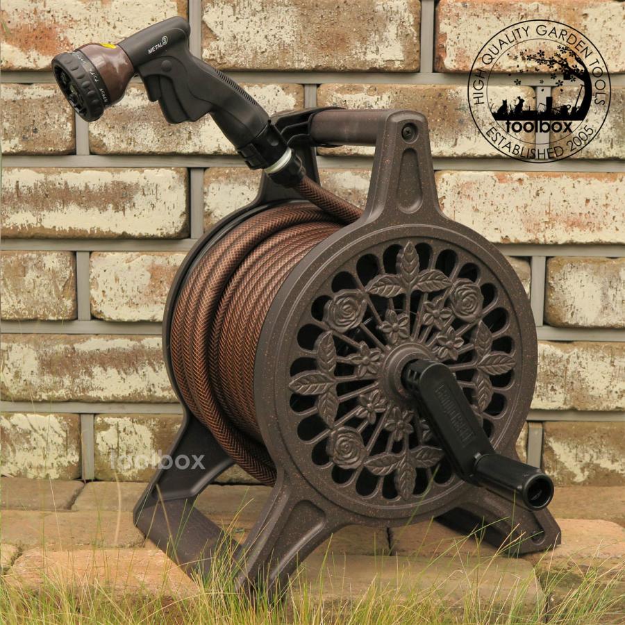 アルミ ホースリール 三洋化成 ブロンズリール ブラウン BR4