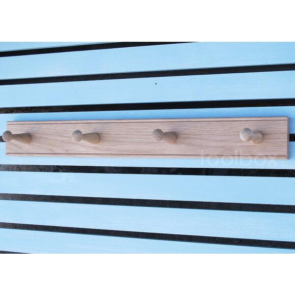 壁掛けフック 英国 Creamore Mill クレモアミル 「Shaker Peg Rail Oak