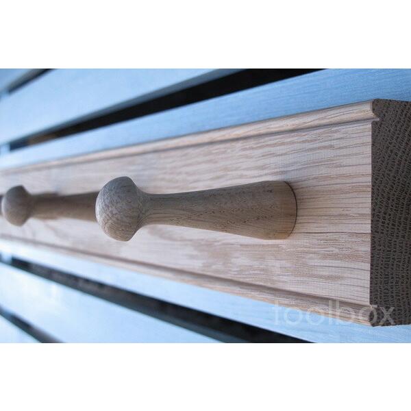 壁掛けフック 英国 Creamore Mill クレモアミル 「Shaker Peg Rail Oak