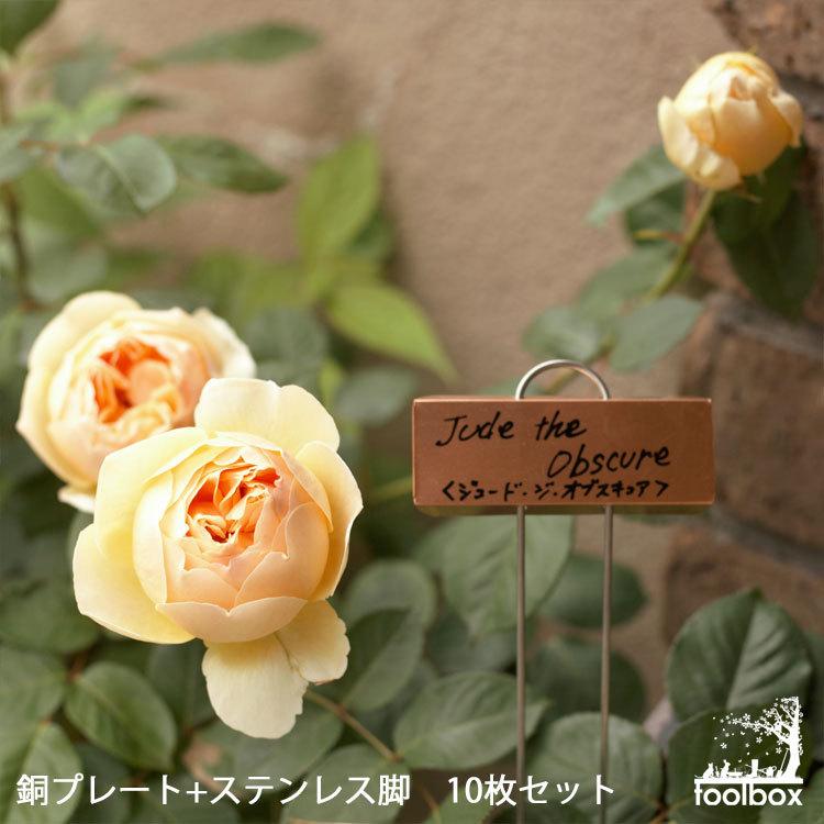 コパーローズラベル 銅製プレート ステンレス脚 ローズプランツラベル 10枚セット 植物ネームプレート Copper Rose Labels 庭道具屋toolbox 通販 Yahoo ショッピング