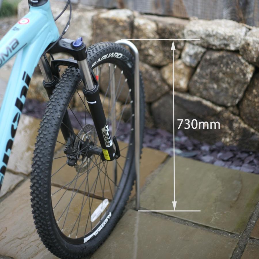 サイクルスタンド 埋設型 日本製・高品質 ステンレス製 自転車スタンド