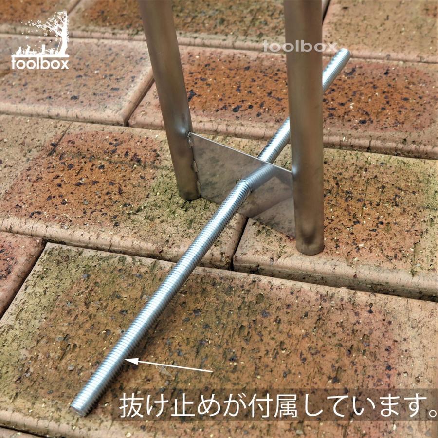 サイクルスタンド 埋設型 日本製・高品質 ステンレス製 自転車スタンド