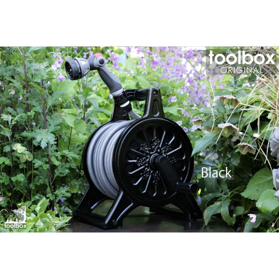 公式の ホースリール Toolboxカスタムモデル オリジナルカラー ロゼットリール ブラック 黒 ホース 水やり 散水 洗車 ガーデニング 初回限定 Aleefsurgical Com