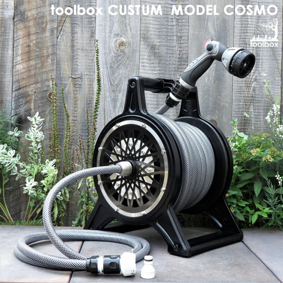 ホースリール Cosmo 14 オリジナル デザイン おしゃれ 高品質 ガーデニング 散水 水まき 水やり 洗車 ｍ 日本製 ホース 新築祝い のし対応 Hosereel Cosmo 14 庭道具屋toolbox 通販 Yahoo ショッピング
