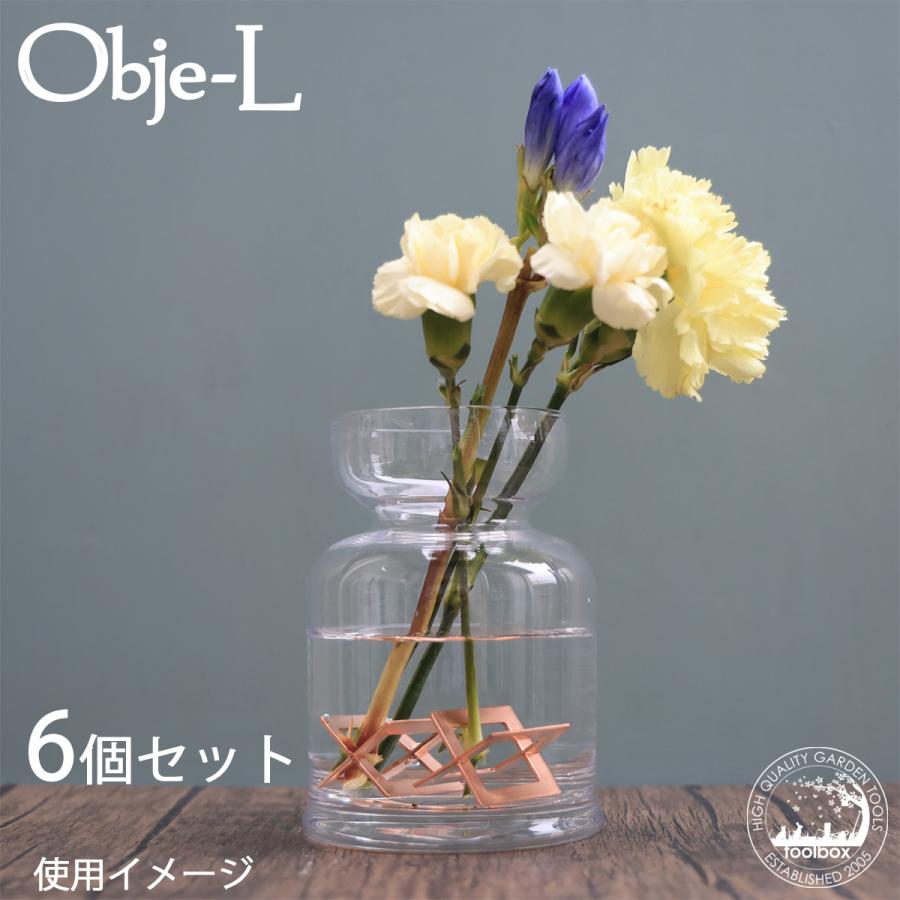 佐野機工 オブジェール 6個セット 純銅抗菌花留】銅 イオン 抗菌 殺菌