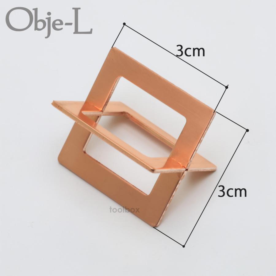 佐野機工 オブジェール 純銅抗菌花留 3個セット】銅 イオン 抗菌 殺菌