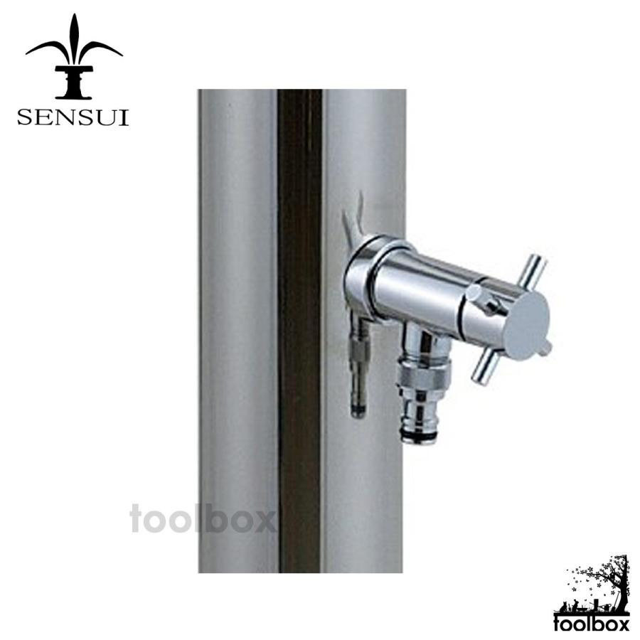 ステンレス水栓柱 325G ウォーターポスト 2口仕様 鏡面仕上げ