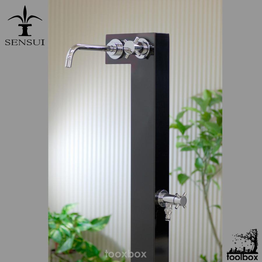 日本製 水栓柱 328gb L エル スタイル スーパーブラック ガーデン立水栓 水遊び ステンレス 上質 屋外 蛇口 水道 50 Off Prcs Org Pk