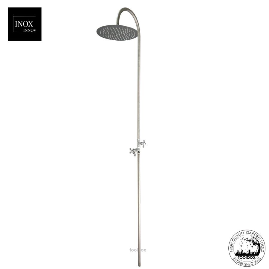 INOX INNOV 壁付けガーデンシャワー水栓柱 サーフシャワーS(蛇口付き