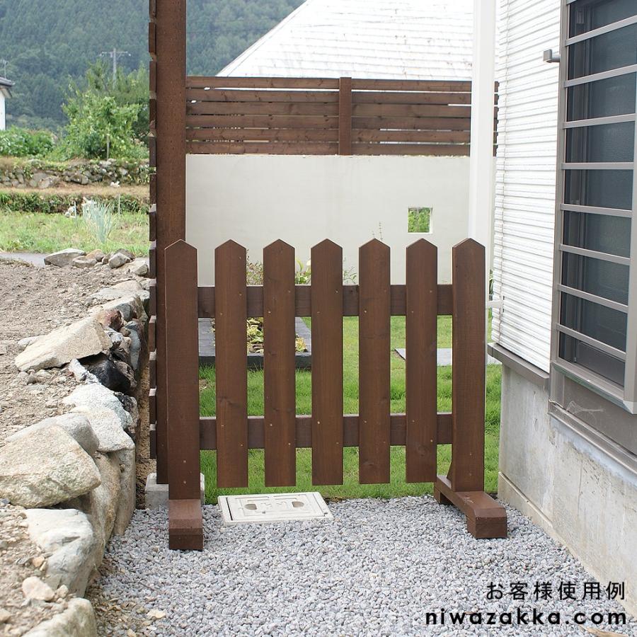 木製ピケットフェンス 幅90cm 無塗装 Org 07 庭雑貨ドットコム 通販 Yahoo ショッピング