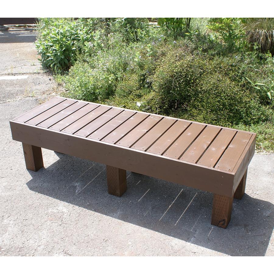 縁台 ベンチ 幅150cm オーダー可 ブラウン 茶色 手作り 木製 縁側