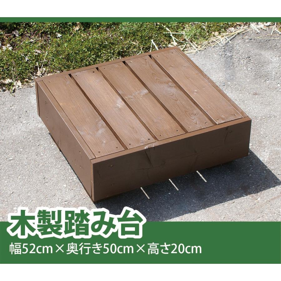 木製 踏み台 ーブラウンー Org 142 庭雑貨ドットコム 通販 Yahoo ショッピング