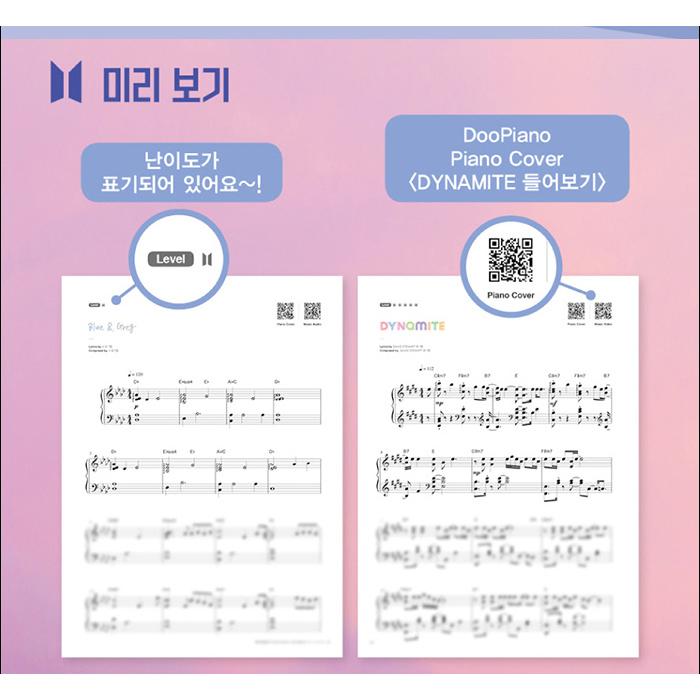 ★わけありお値引き商品★韓国の楽譜集『Doo Piano (ドゥピアノ) のBTSベストピアノ演奏曲集」（スプリング）｜niyantarose｜10