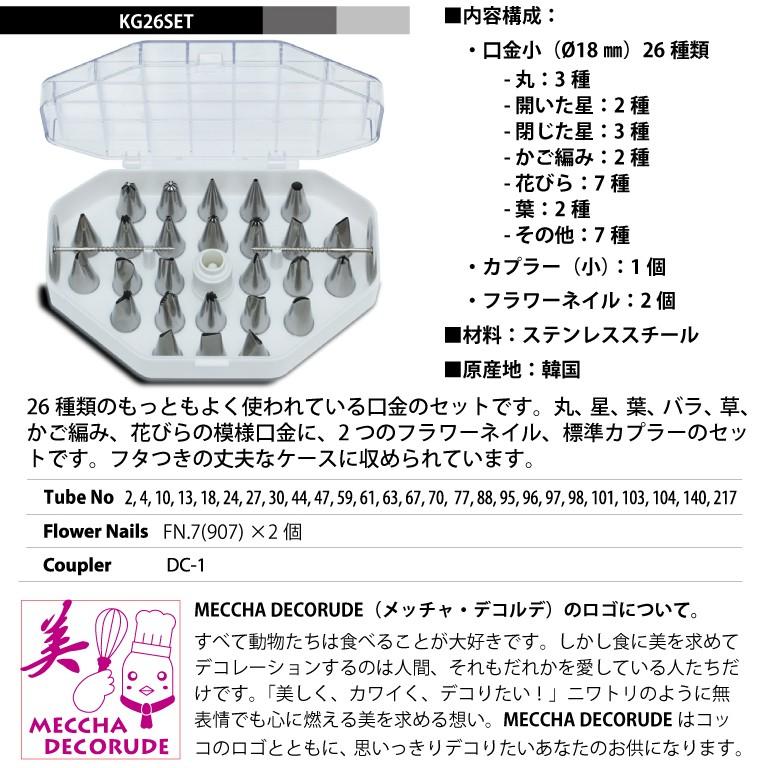 26種類の模様口金セット （No782） カプラー 生クリームデコレーション