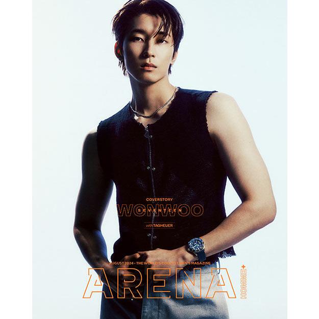 韓国 雑誌 ARENA HOMME+ 2024年 8月号 (SEVENTEENのウォヌ表紙 Aタイプ