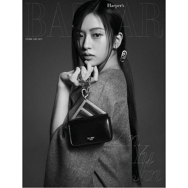 韓国雑誌 BAZAAR 2023.2 cover アン•ユジン 韓国女性雑誌 BAZAAR (バザー) 2023年 2月号 (IVEのアン・ユジン