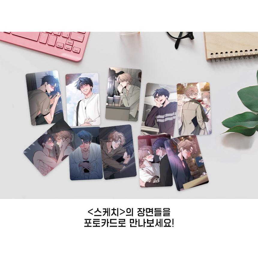 韓国 コミック グッズ『彼らのスケッチ フォトカード 2種セット（10