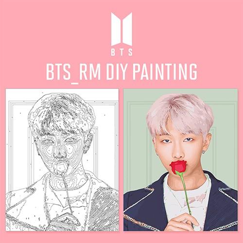 韓国 絵画キット I Love Painting D I Y キャラクターを描く 40cm 50cm Bts 防弾少年団 Rm 肖像画 Bts Diy Painting 塗り絵 Btsclbook Rm にゃんたろうず Niyanta Rose 通販 Yahoo ショッピング