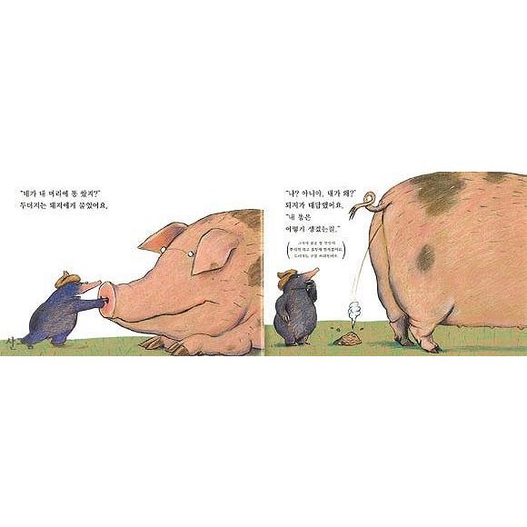 韓国語の絵本/ハングルの絵本 だれがぼくのあたまにウンチした